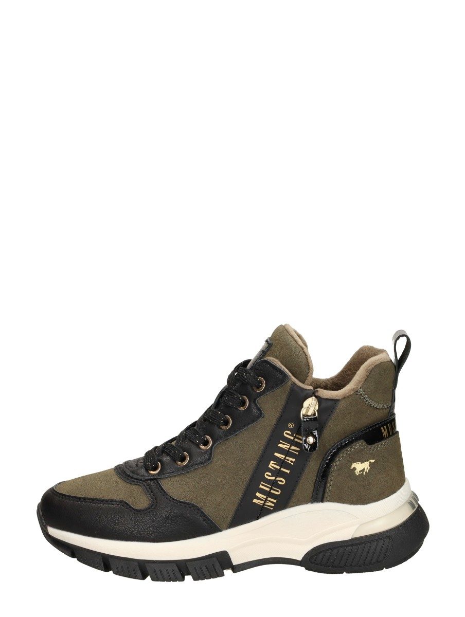 Mustang - Sneakers Hoog – groen