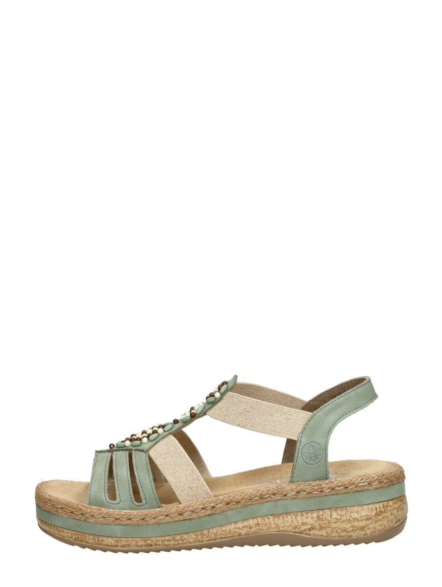 Rieker - Sandalen Plat – mint
