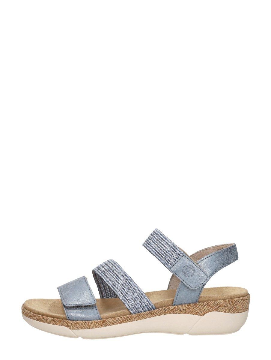 Remonte - Sandalen Plat – licht blauw
