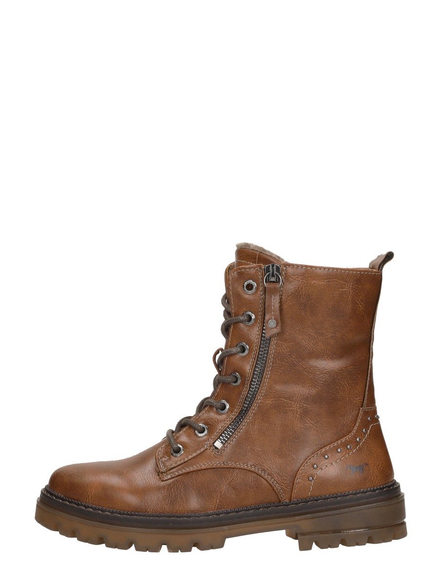 Mustang - Veterschoenen Hoog – cognac