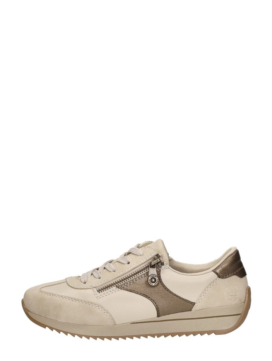 Rieker - Veterschoenen Laag – beige