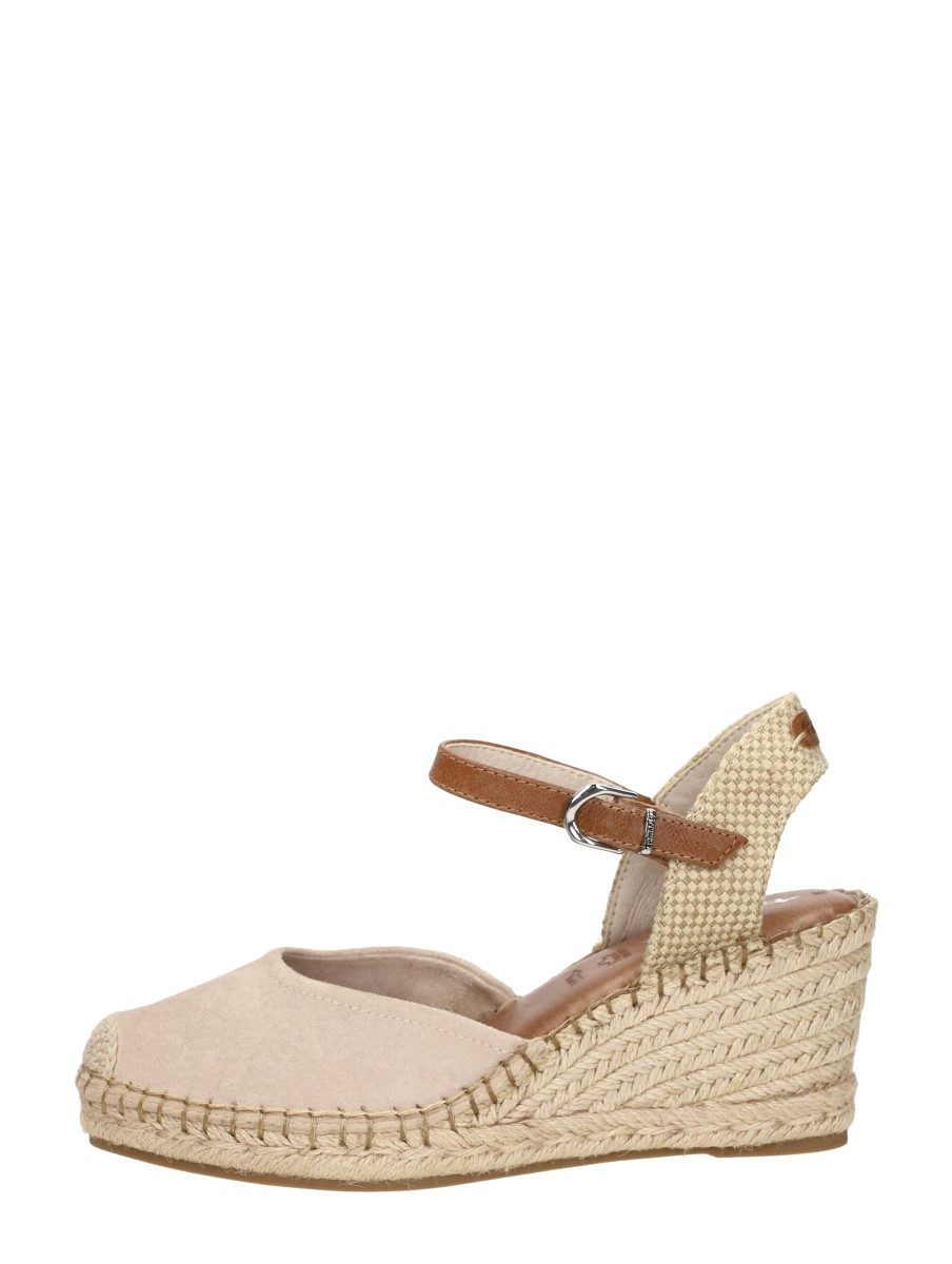 Tamaris - Sandalen Touwzool – beige