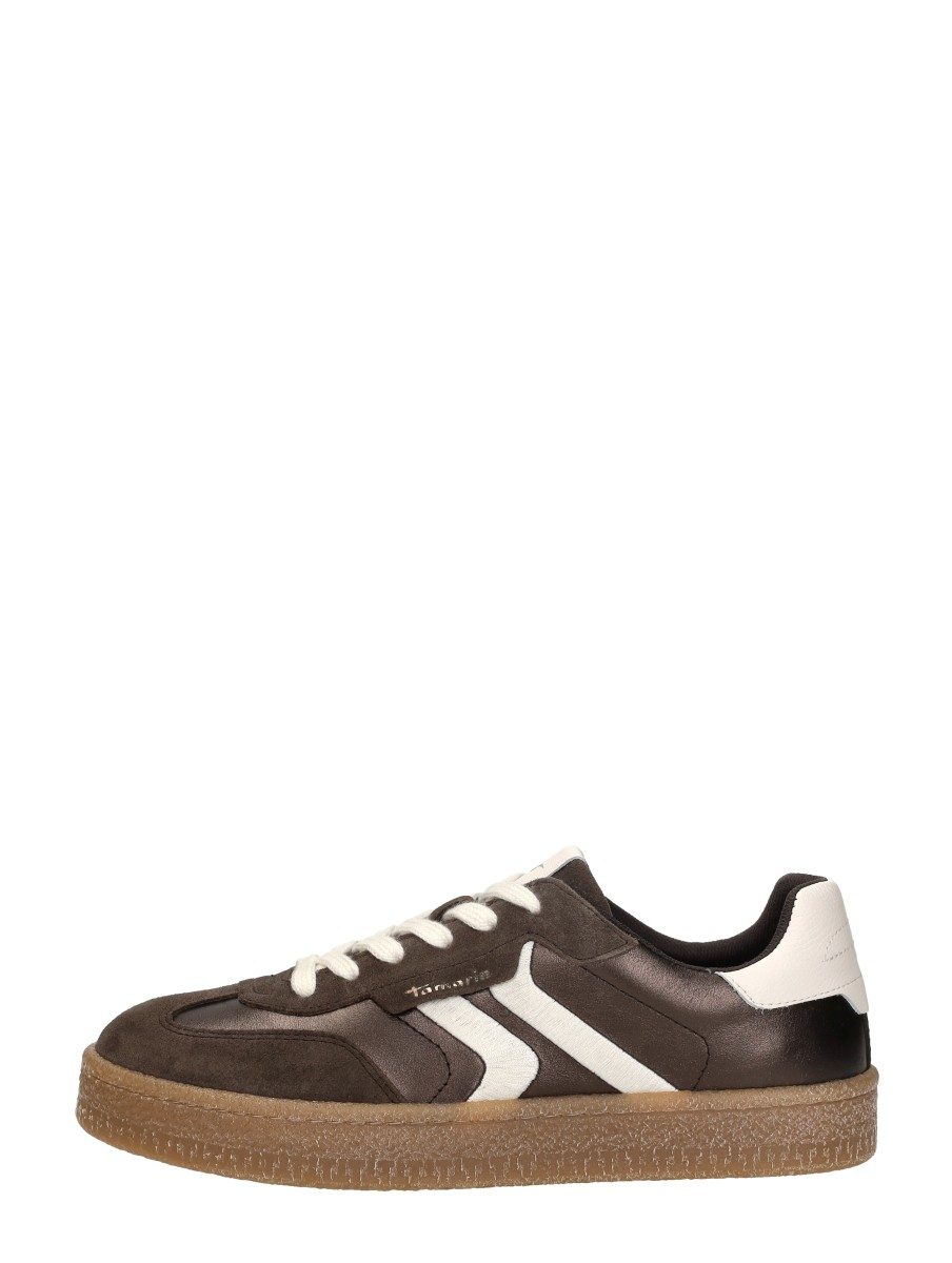 Tamaris - Sneakers Laag – donkerbruin