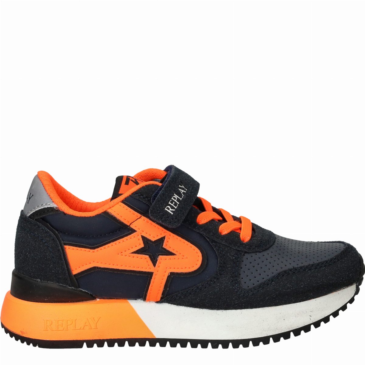 Replay Fiber JR 7 Sneakers Blauw