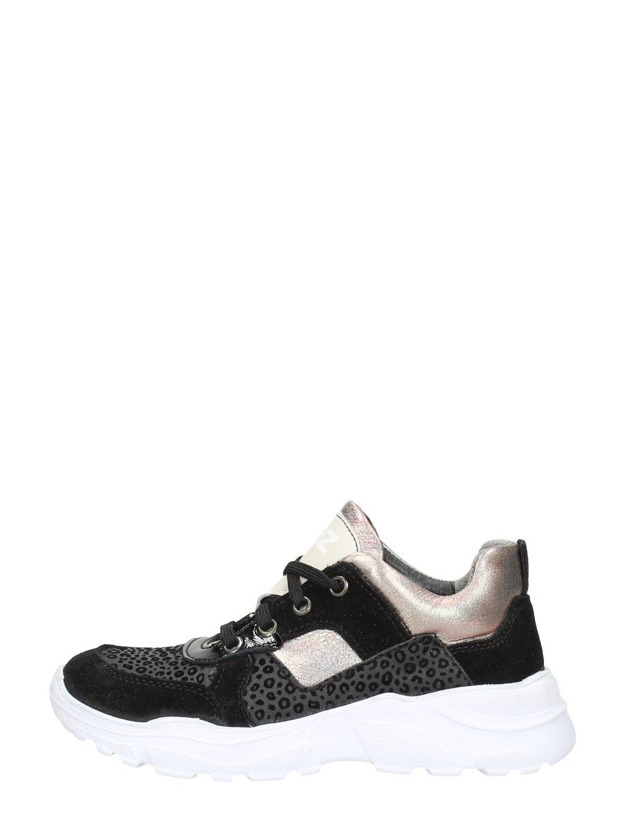 Braqeez - Meisjes Veterschoenen – zwart