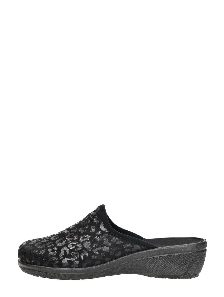 Comfort Plus - Pantoffels Open – zwart