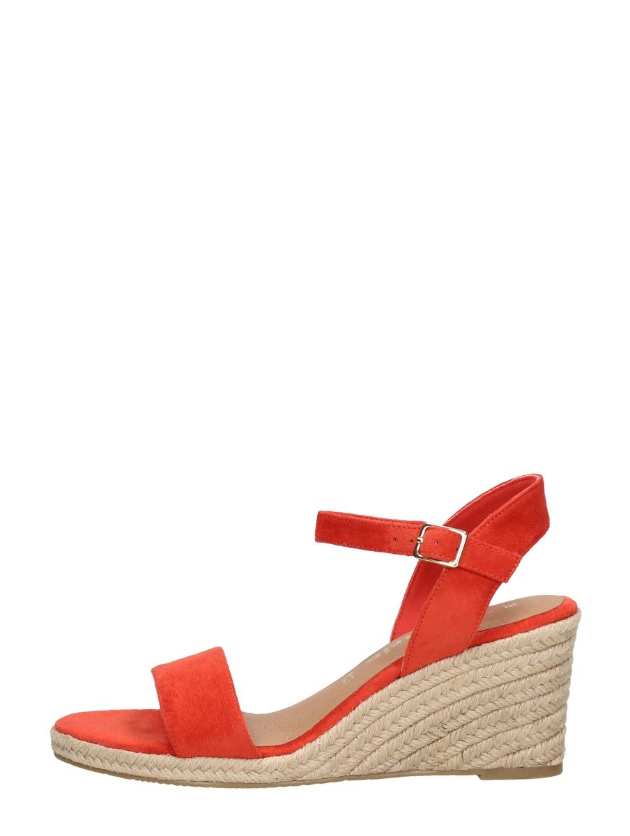 Tamaris - Sandalen Touwzool – oranje