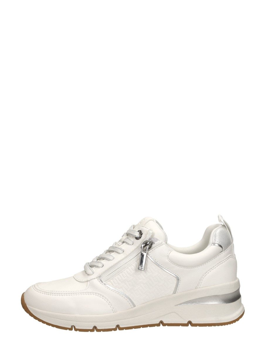 Tamaris - Veterschoenen Laag – wit