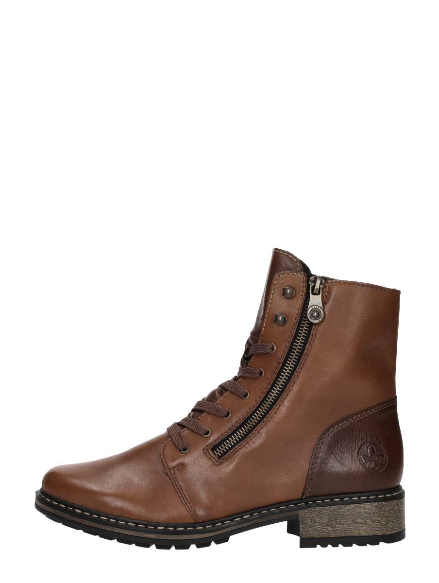 Rieker - Veterschoenen Hoog – cognac – foto 1 van 4