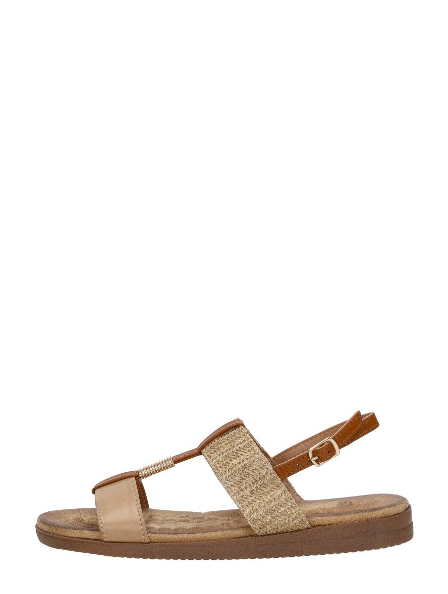 Sub55 - Sandalen Plat – beige