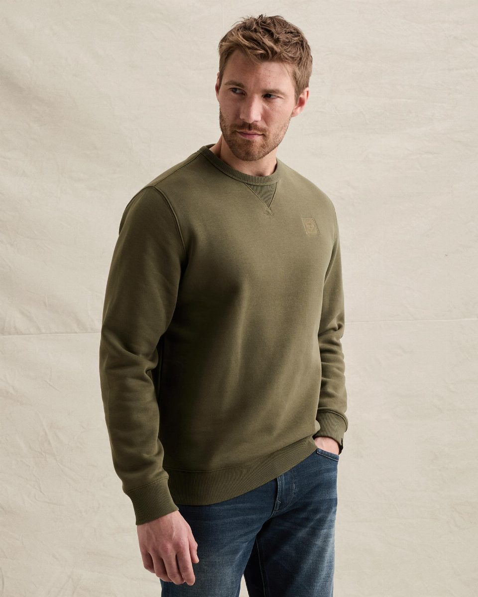 Sweatshirt met raglanmouwen en flight pocket – kalamata