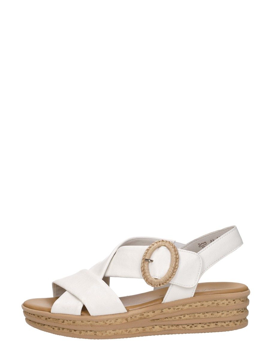 Gabor - Sandalen Plat – gebroken wit