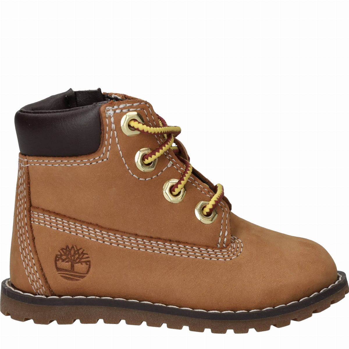 Timberland Pokey Pine Mid Lace Up With Zip Veterboots  Cognac