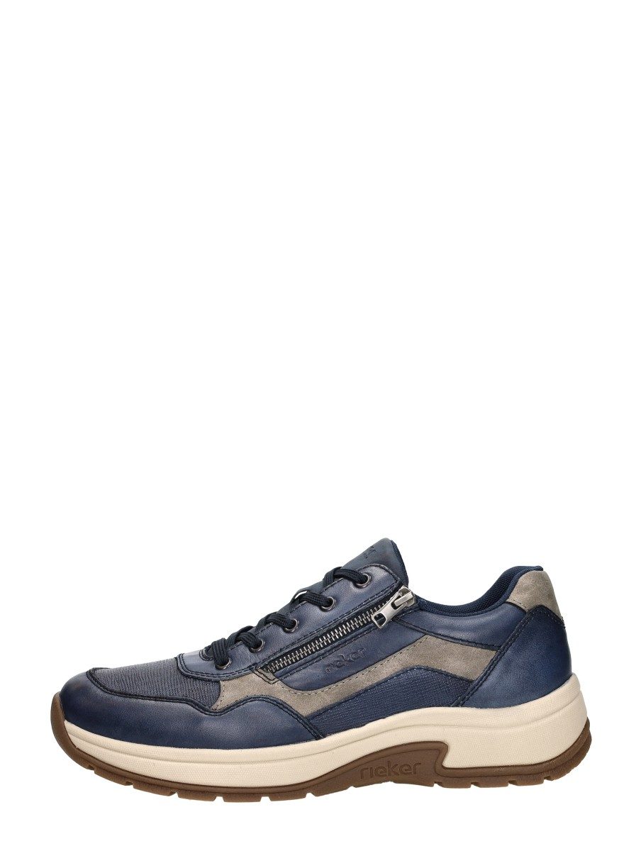 Rieker - Veterschoenen Laag – blauw