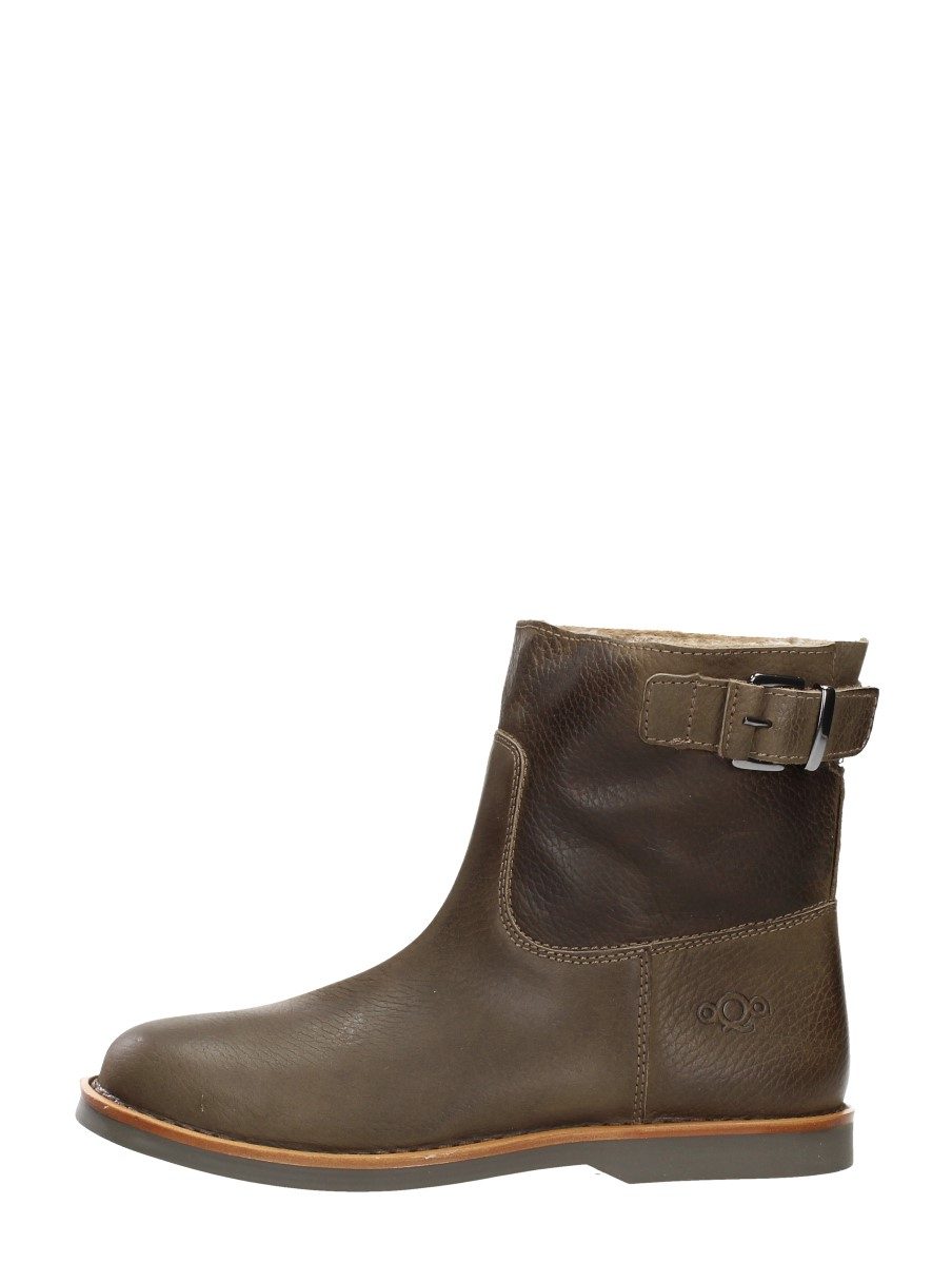 Aqa - Enkellaarsjes Plat – taupe