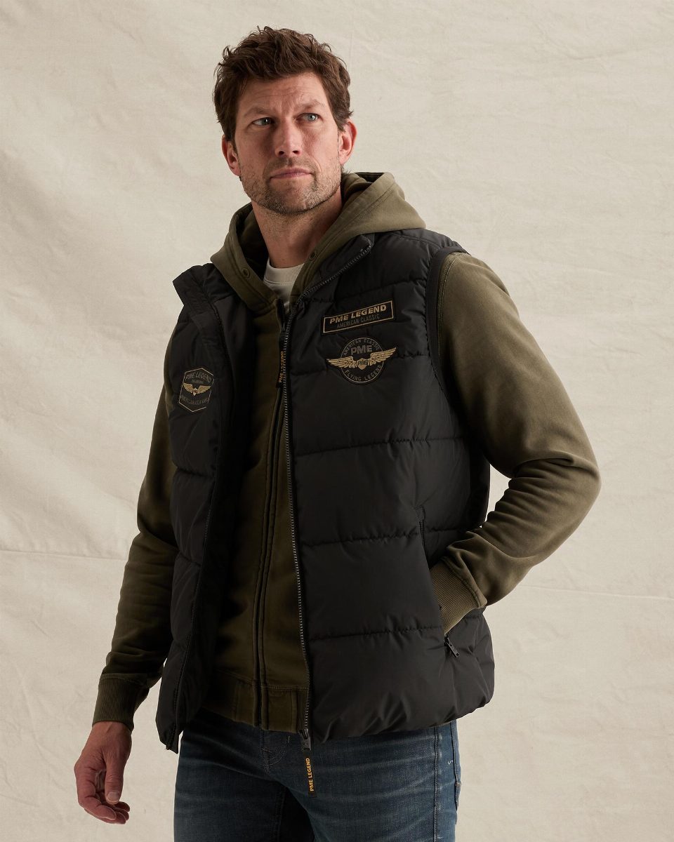 Snowburst bodywarmer – jet black