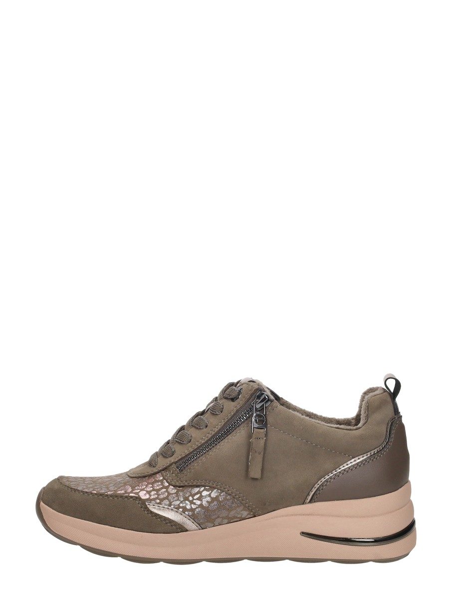 Tamaris Wide Fit - Veterschoenen Laag – taupe