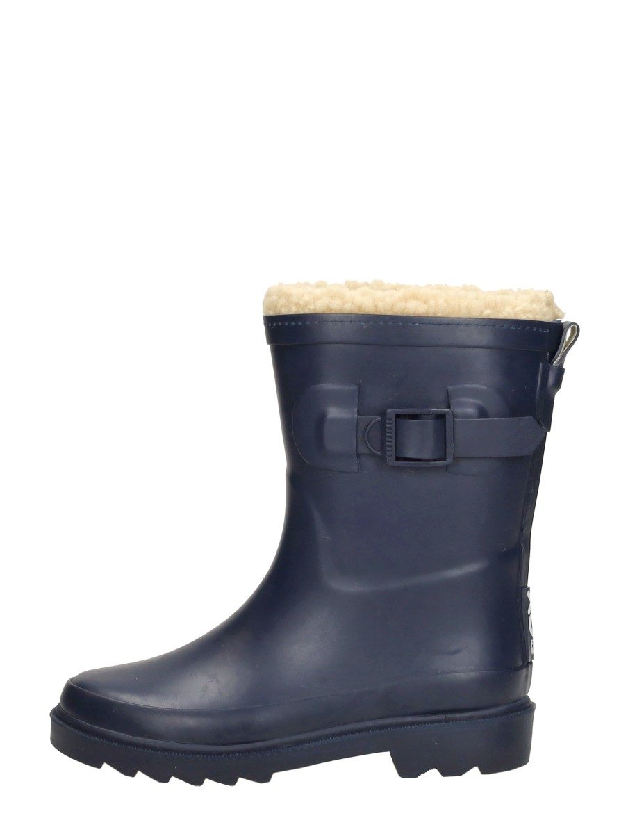 Xq Footwear - Kids Rubber Rain Boots Fur – blauw