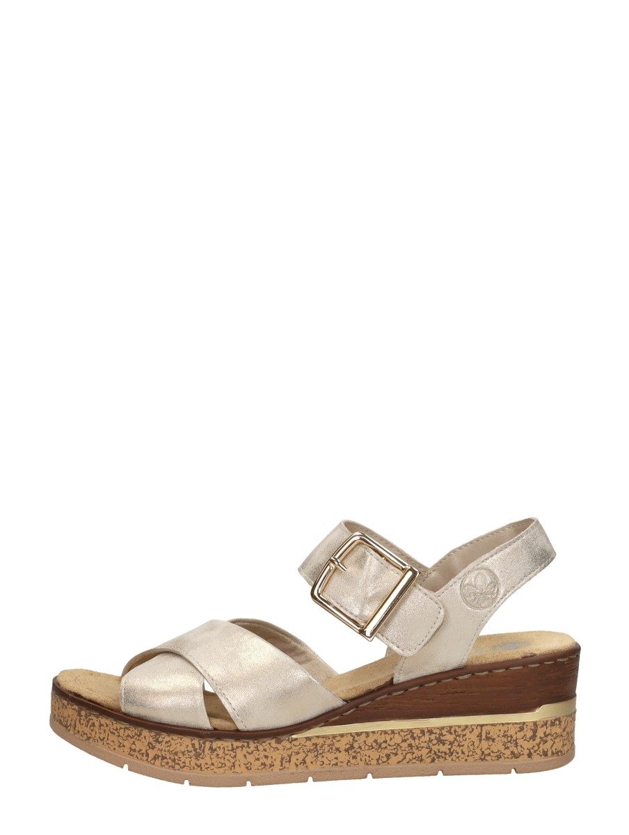 Rieker - Sandalen Hak – goudkleur