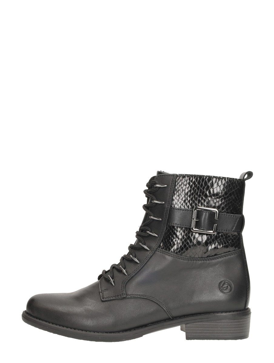 Remonte - Veterschoenen Hoog – zwart