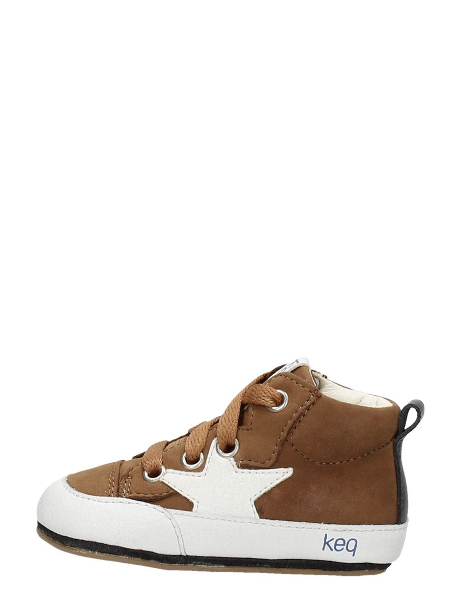 Keq - Jongens Baby Schoentjes – cognac