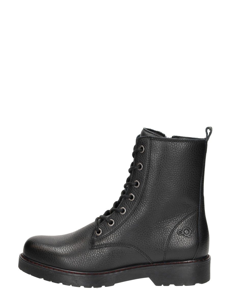 Aqa - Veterschoenen Hoog – zwart