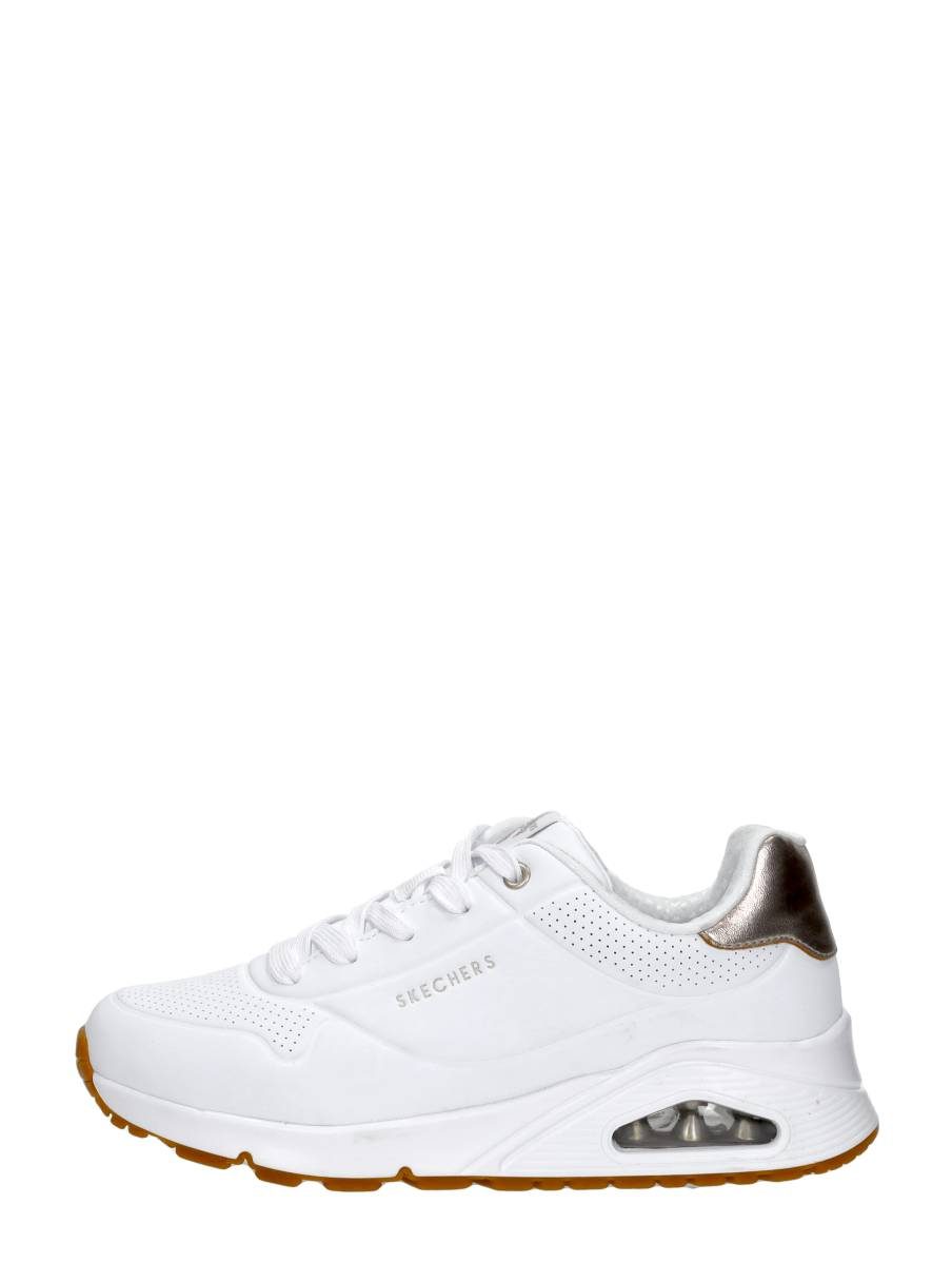 Skechers - Uno Gen1 - Shimmer Away – wit – foto 1 van 4