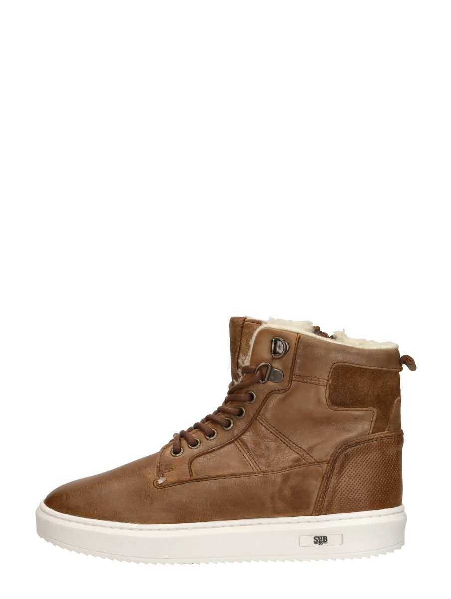Sub55 - Veterschoenen Hoog – cognac