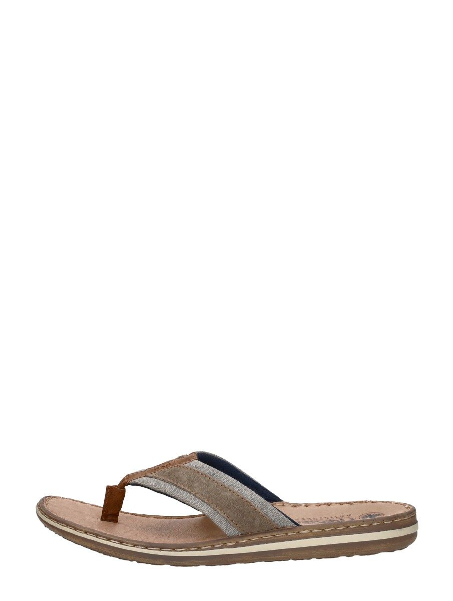 Rieker - Teenslippers – taupe