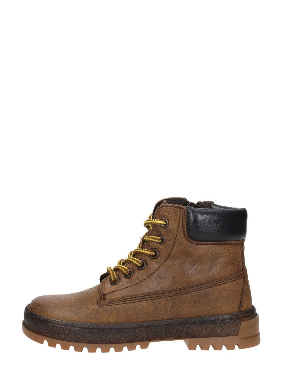 Keq - Veterschoenen Hoog – cognac