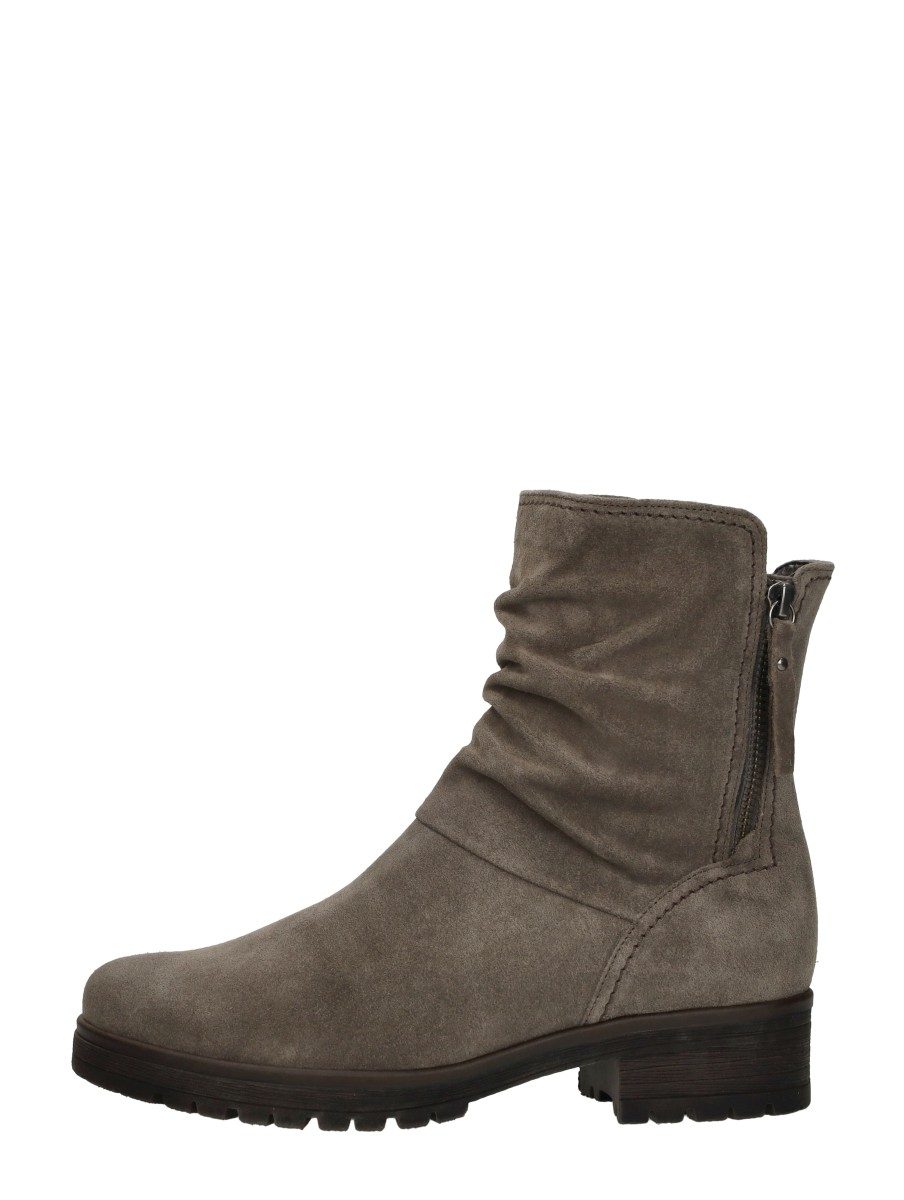 Gabor - Enkellaarsjes Plat – taupe
