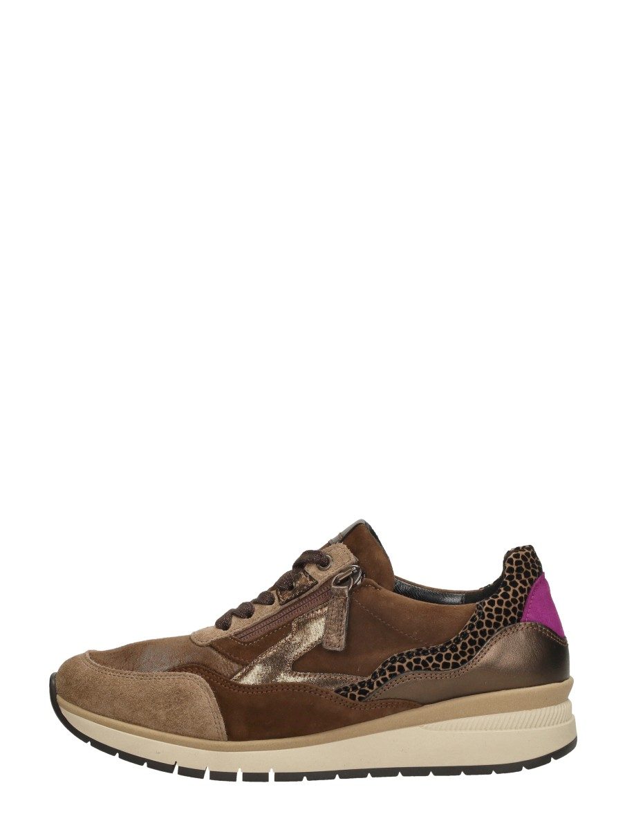 Gabor - Veterschoenen Laag – cognac