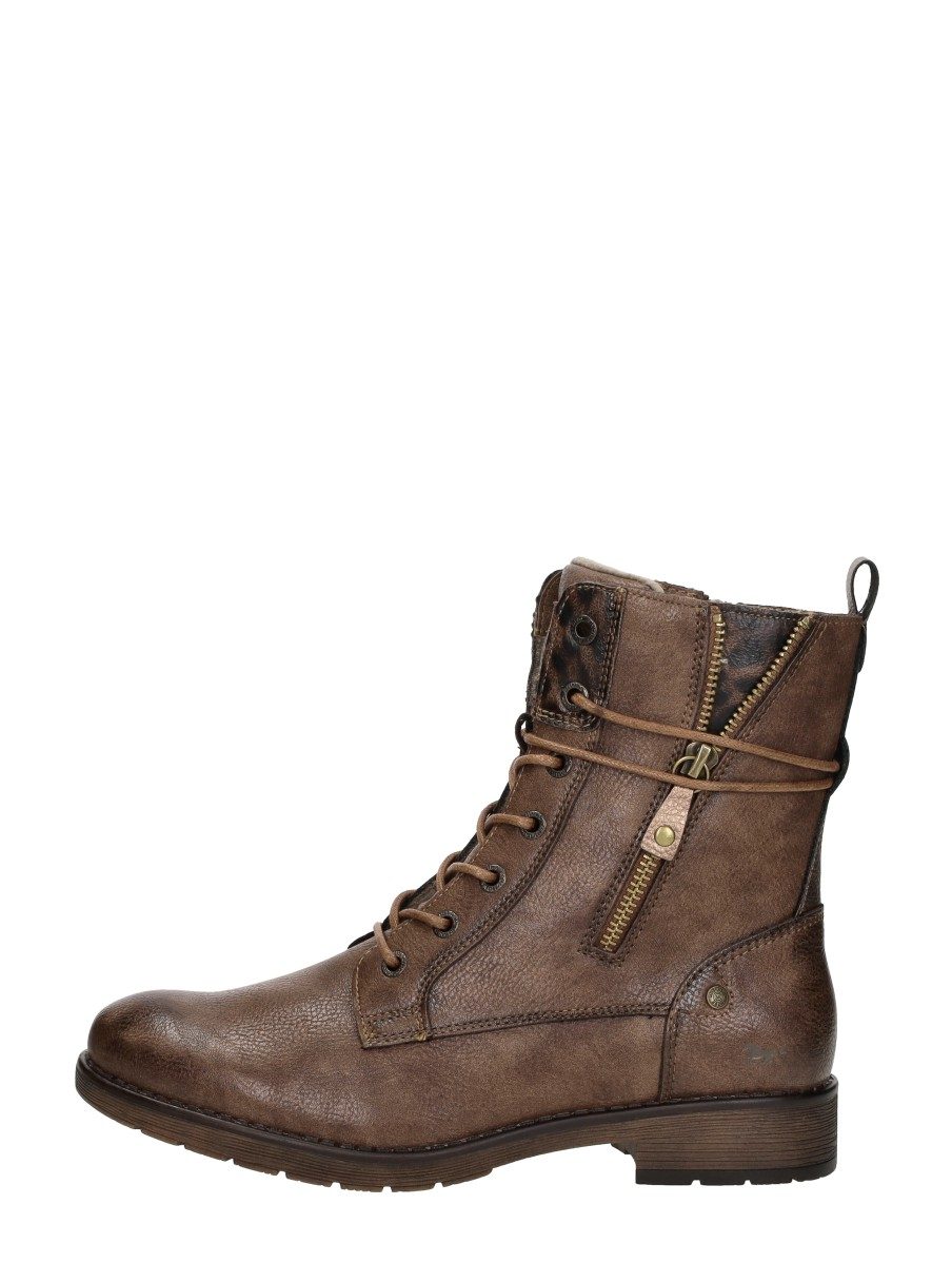 Mustang - Veterschoenen Hoog – cognac