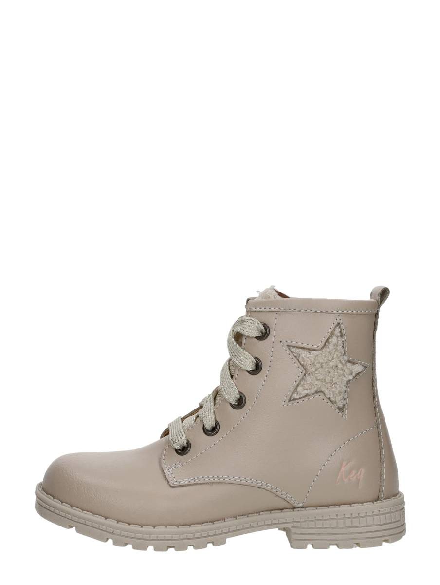 Keq - Veterschoen Hoog – beige