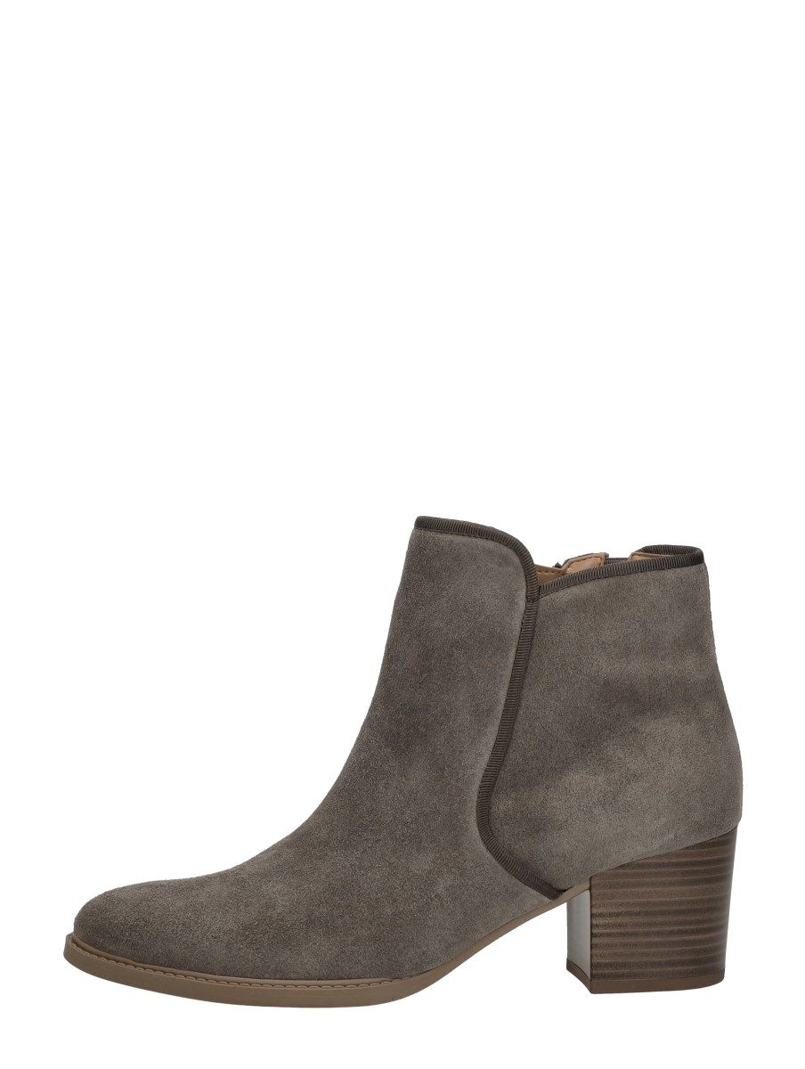 Gabor - Enkellaarsjes Hak – taupe