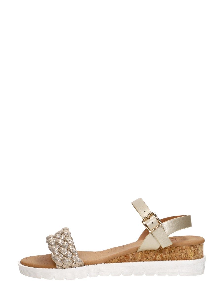Sub55 - Sandalen Hak – goudkleur