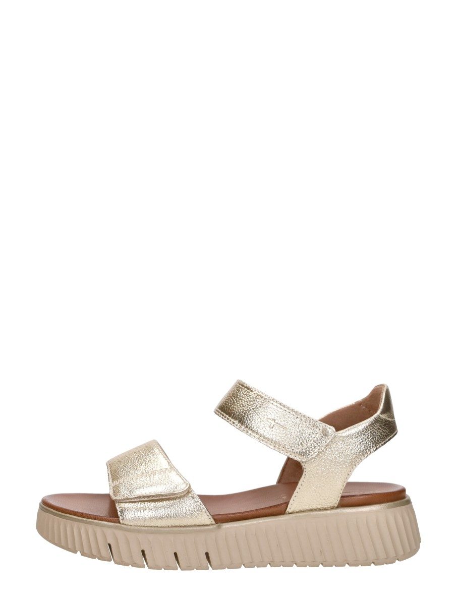 Tamaris Comfort - Sandalen Plat – goudkleur