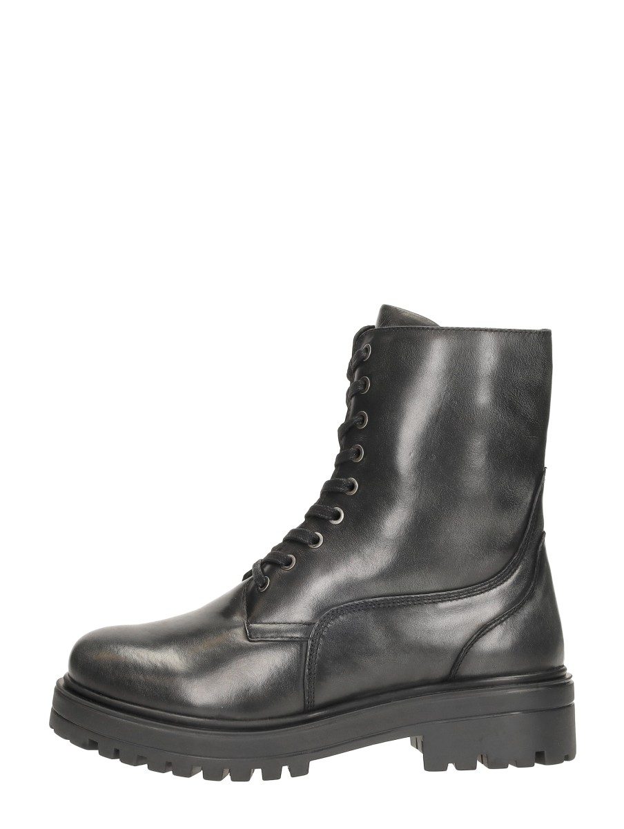 Sub55 - Veterschoenen Hoog – zwart
