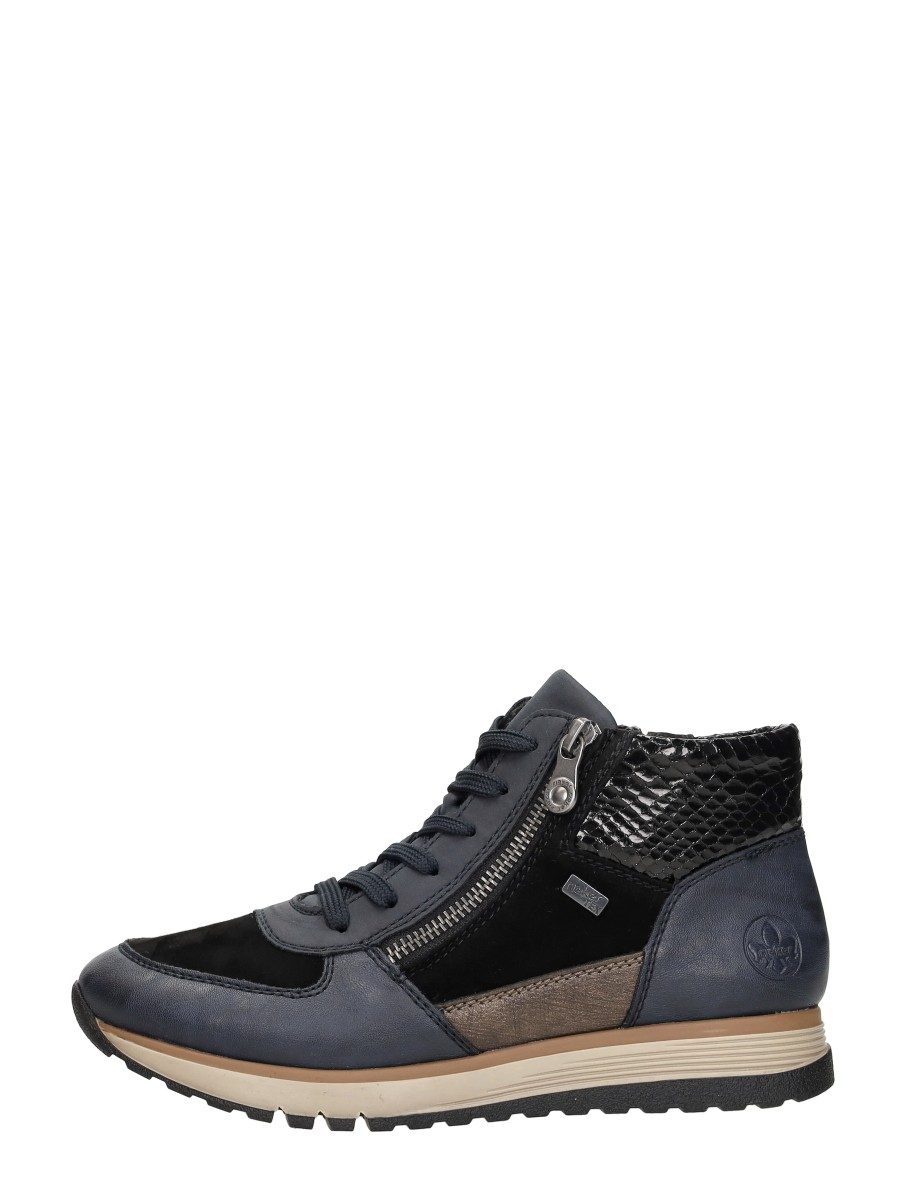 Rieker - Veterschoenen Hoog – blauw – foto 1 van 4