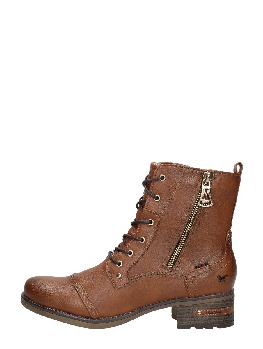 Mustang - Veterschoenen Hoog – cognac