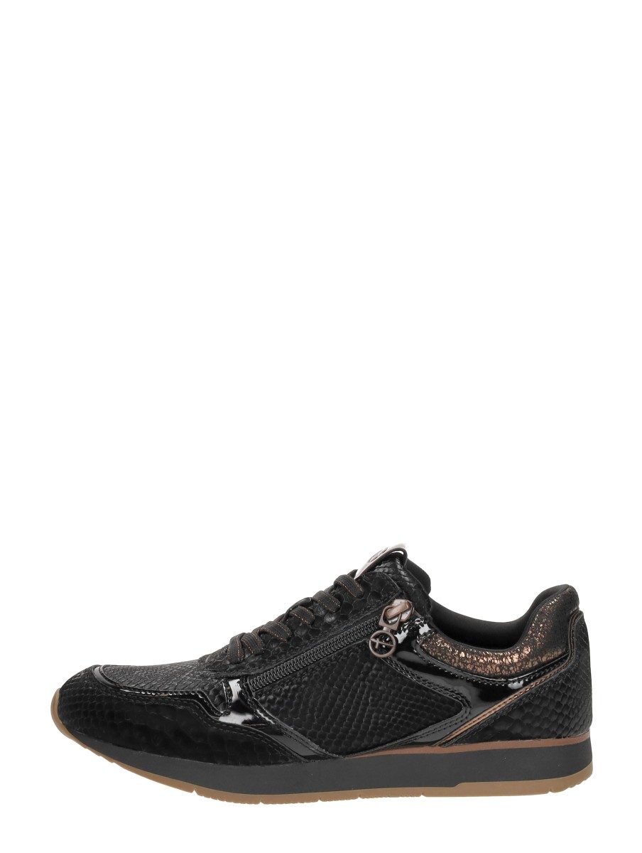 Tamaris - Veterschoenen Laag – zwart