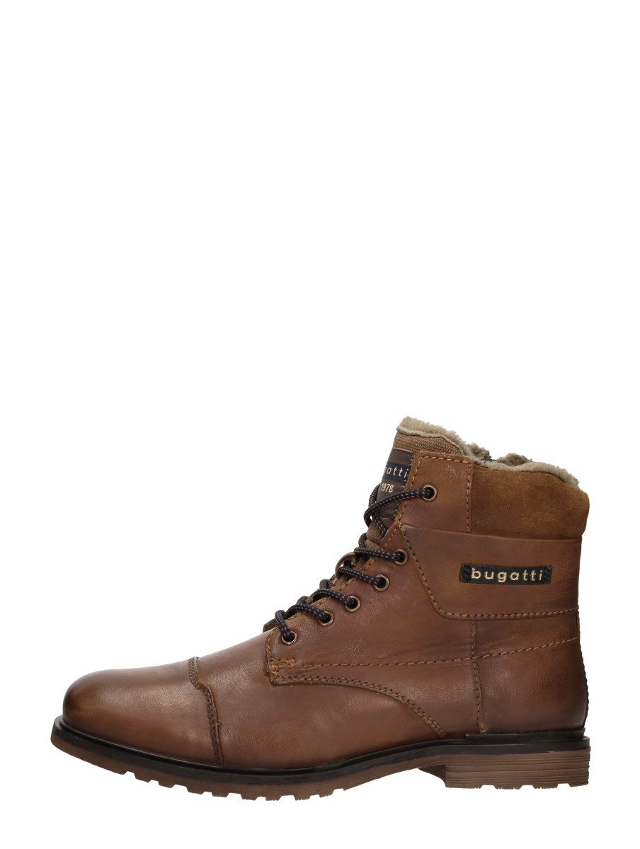 Bugatti - Veterschoenen Hoog – cognac