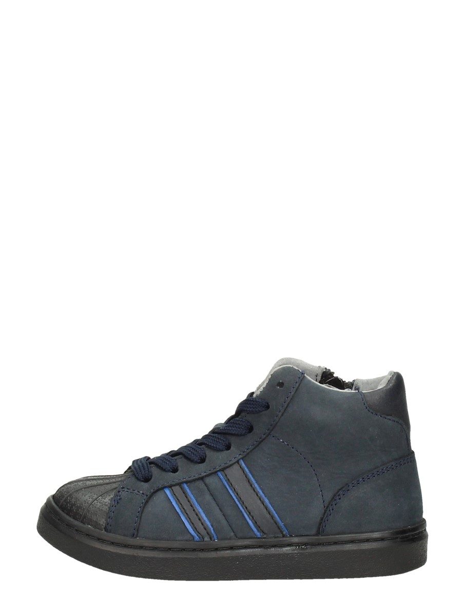 Keq - Jongens Veterschoenen – blauw