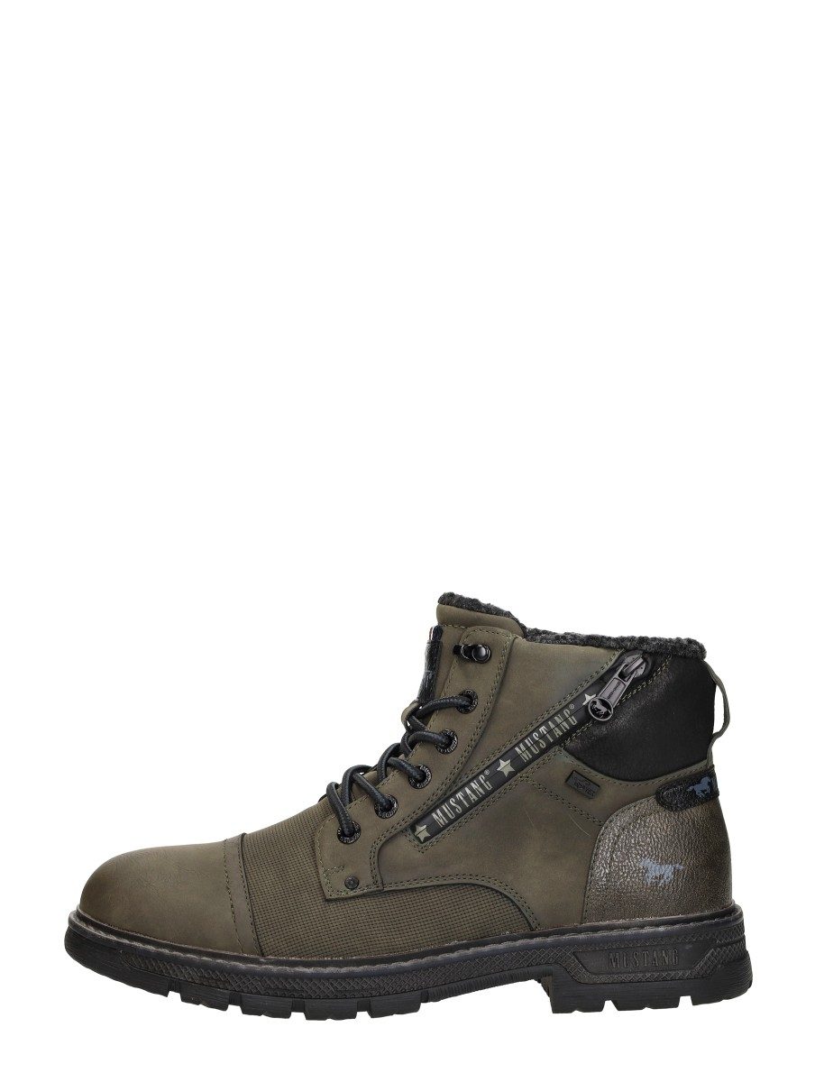 Mustang - Veterschoenen Hoog – khaki
