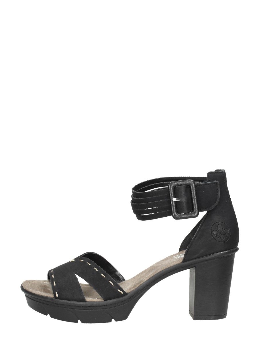 Rieker - Sandalen Hak – zwart