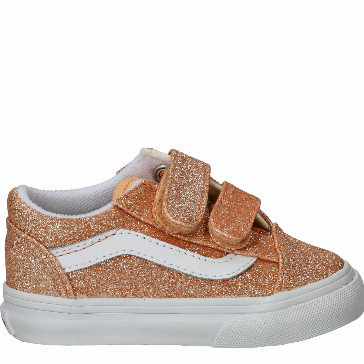 Vans Old Skool V Glitter Sneakers Meisjes Roze