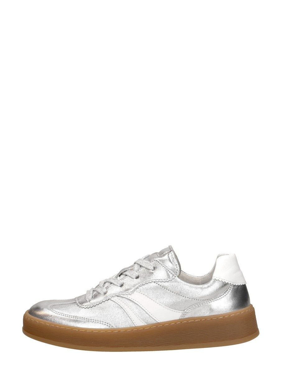 Gabor - Sneakers Laag Zilver – zilverkleur