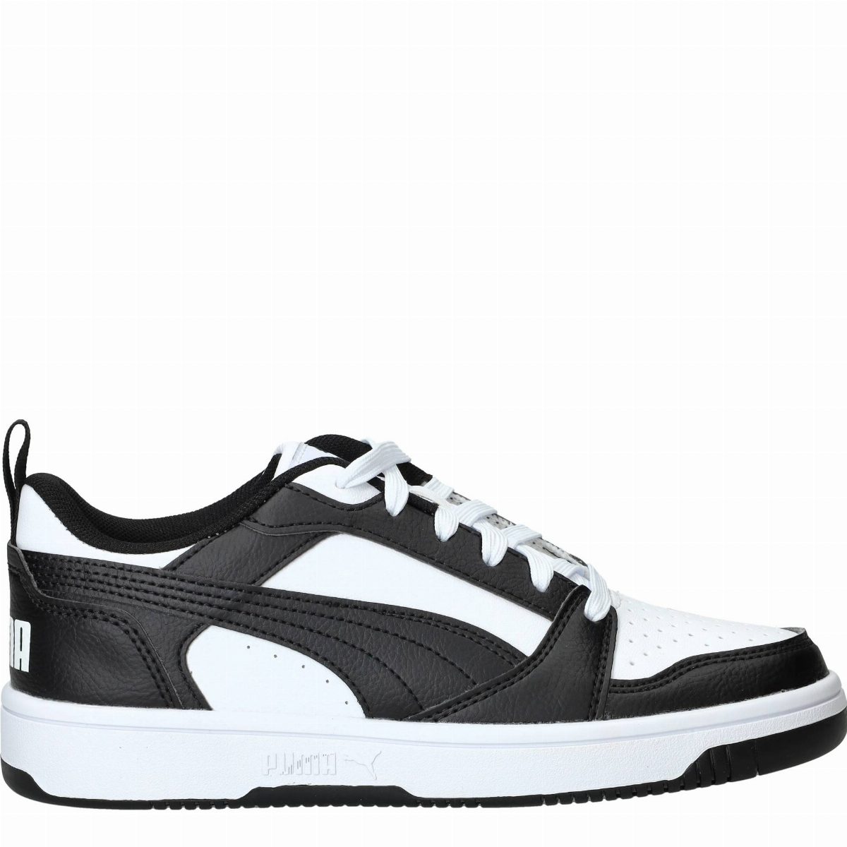 Puma Rebound V6 Lo Sneakers Jongens Zwart