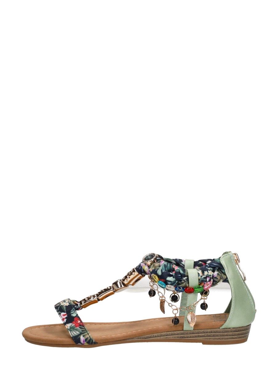 Sub55 - Sandalen Plat – groen