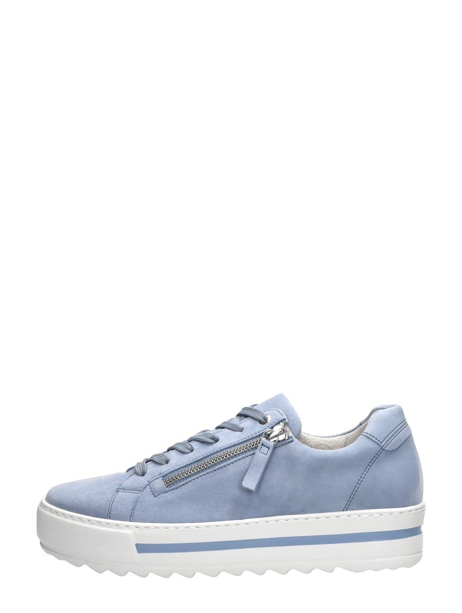 Gabor - Veterschoenen Laag – licht blauw
